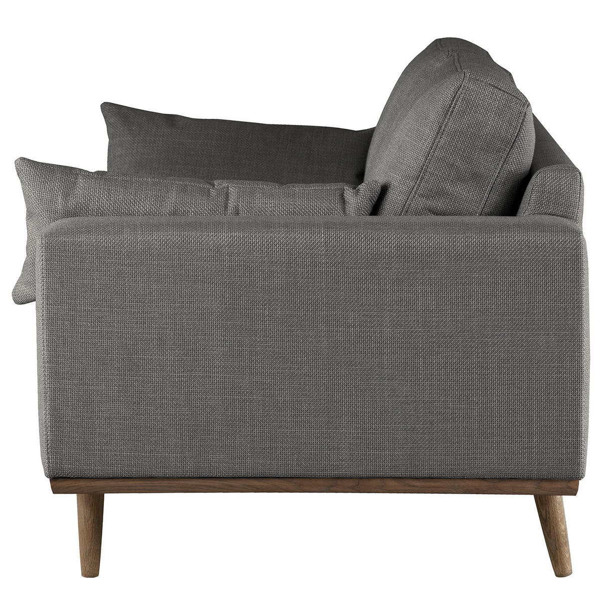 3-SITZER SOFA - Dunkelgrau, Textil (237/81/88cm) - home24