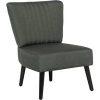 SESSEL aus Stoff "Zoé"- Dunkelgrau - Dunkelgrau, Textil (72/64cm) - Habitat Garten