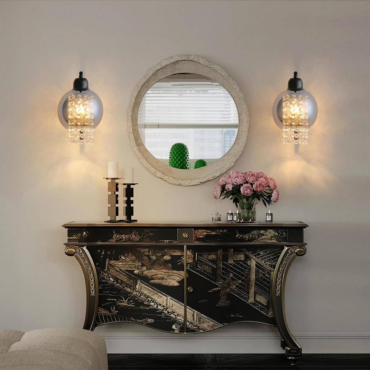 WANDLEUCHTE Zyzzh 15.0/15.0/23.0 cm - Schwarz, Metall (15/23/15cm) - ZMH