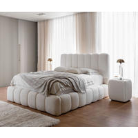 POLSTERBETT CHLOE Bettkasten Lattenrost 160x200 Hellcreme - Creme, Holz (160/200cm) - Furnistar