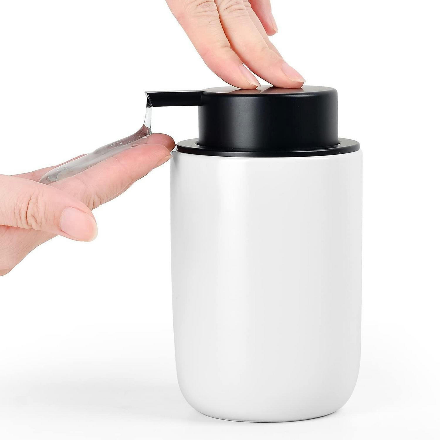SEIFENSPENDER Keramik Matt Weiß 350ml - Weiß, Keramik (8/14/8cm)