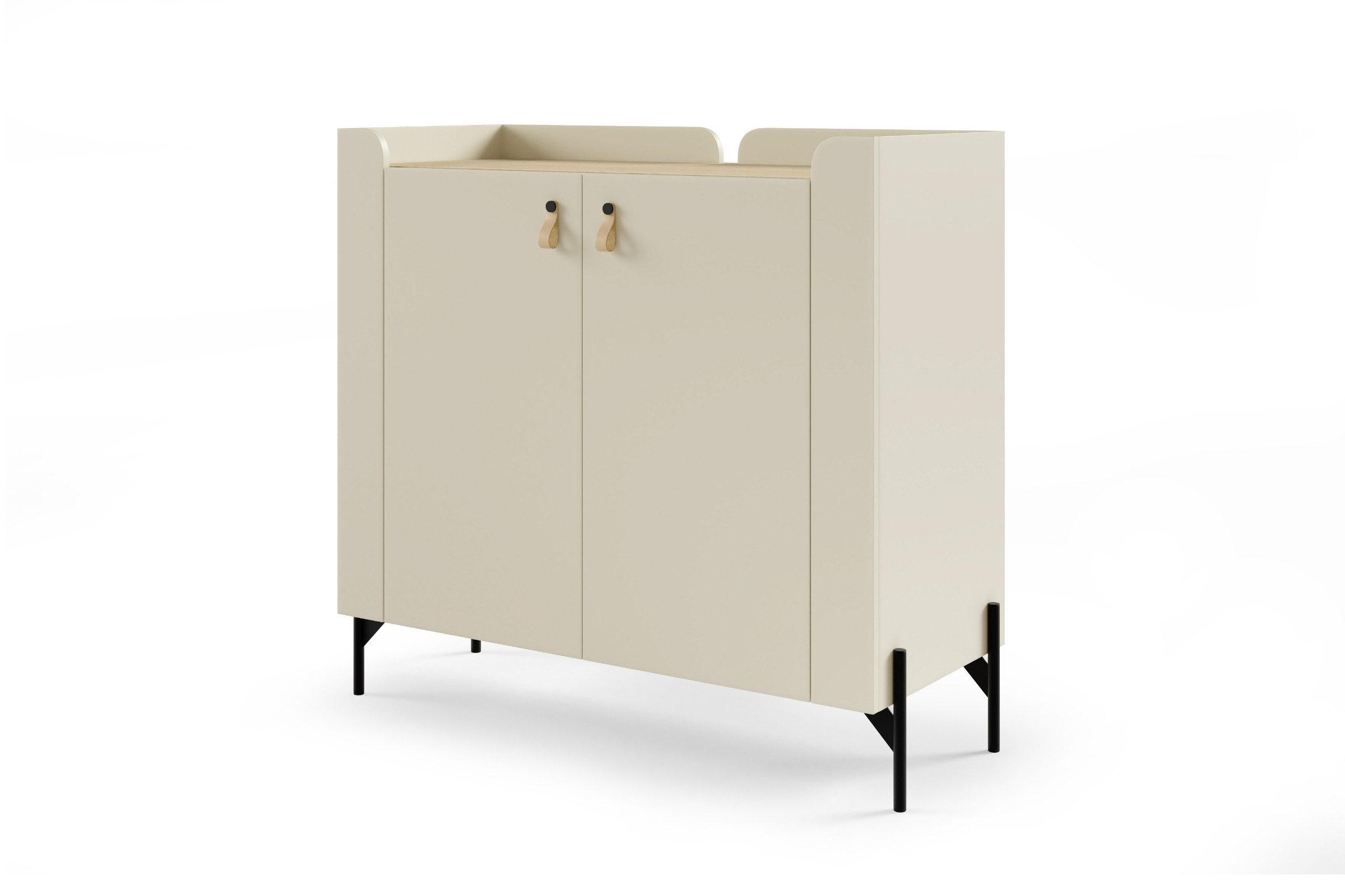 KOMMODE SOVI 07 100 / 95 / 42 cm in Macadamia / Eiche Mavelie - Eichefarben/Beige, Holzwerkstoff (100/95/42cm) - Deine Möbel 24