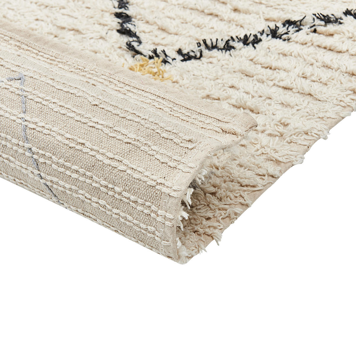 KURZFLOR-TEPPICH Tezpur 150/80 cm - Beige, Textil (80/150cm) - Beliani