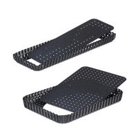 2-DIELNA súprava foriem na tarte - antracitová, kov (31/3/21cm) - Relaxdays