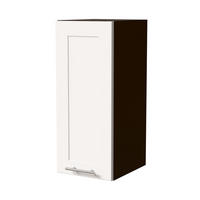HÄNGESCHRANK Oslo W2/30 Lava / Weiß Matt 30 / 32,5 / 72cm - Dunkelgrau/Weiß, Holz/Holzwerkstoff (30/72/32.5cm) - Feldmann-Wohnen