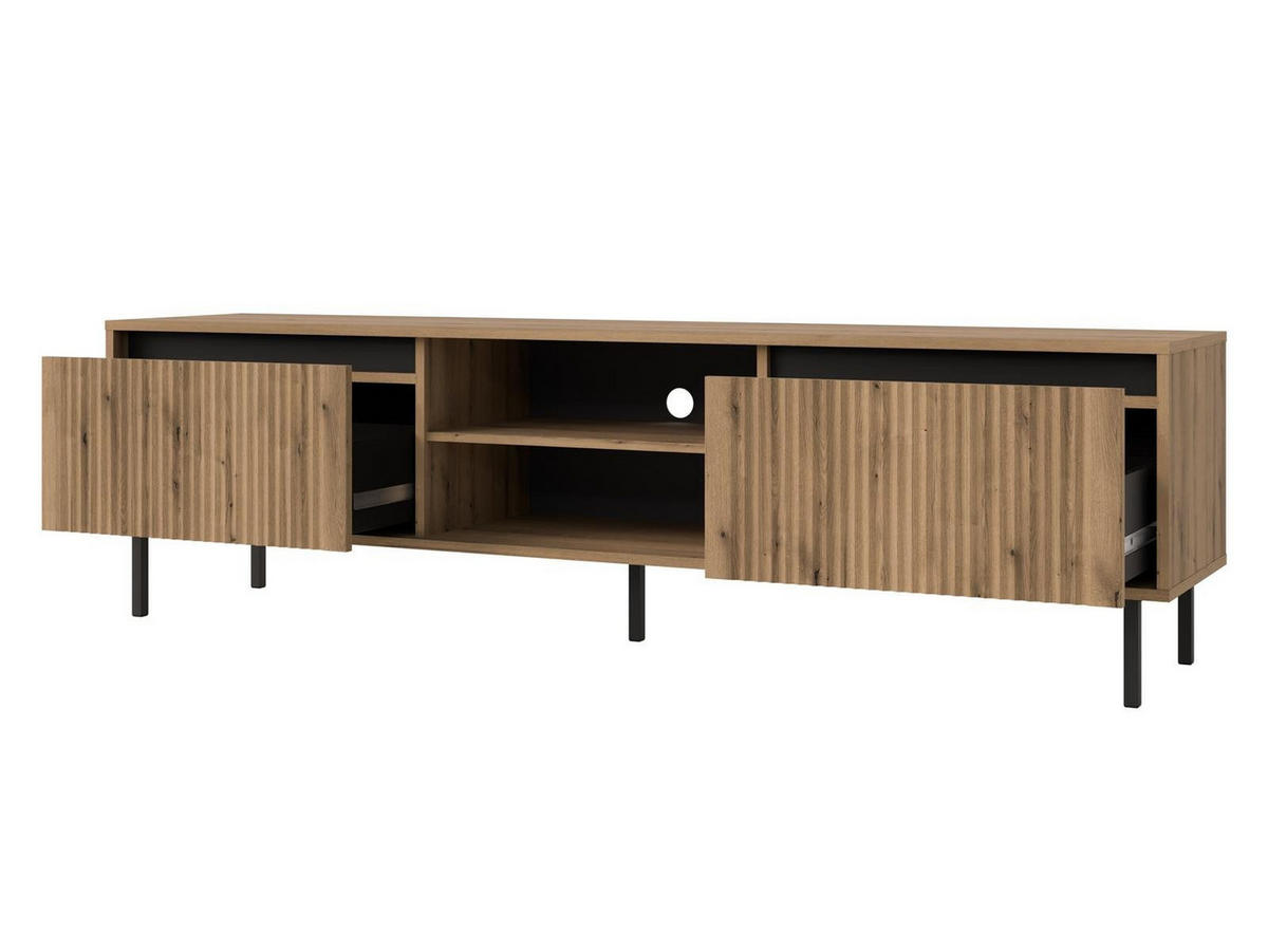 TV-SCHRANK auf Füßen CIAO eiche evoke - Beige, Holzwerkstoff (179/65/40cm) - Compleo24