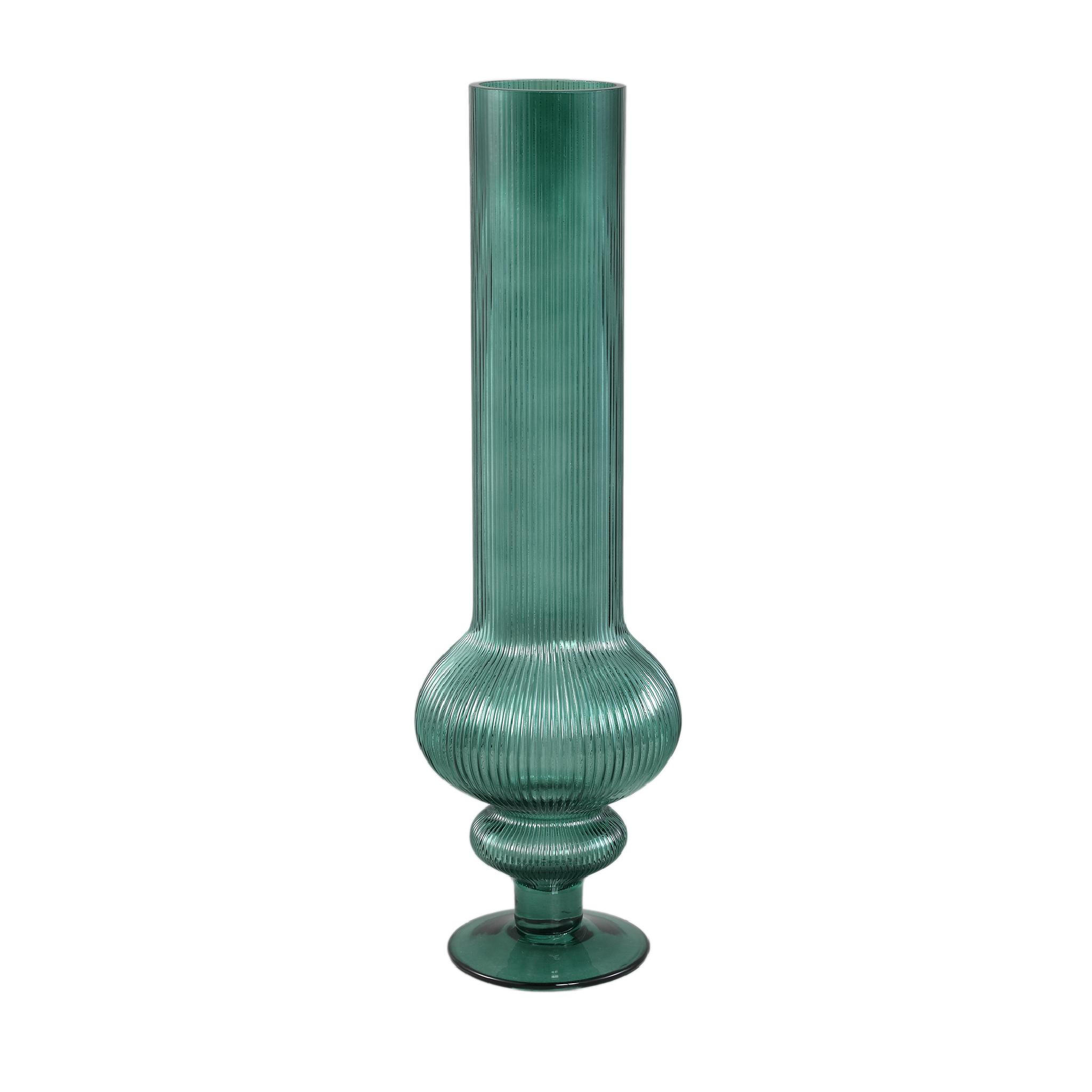 VASE Keala Grün 15.5/15.5/50cm - Grün, Glas (50cm) - PTMD Collection