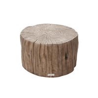 COUCHTISCH DAINTREE aus GF-Beton, Wetterbeständig, 70x67x41 cm - Rotbraun, Naturmaterialien (70/67/41cm) - Elementi