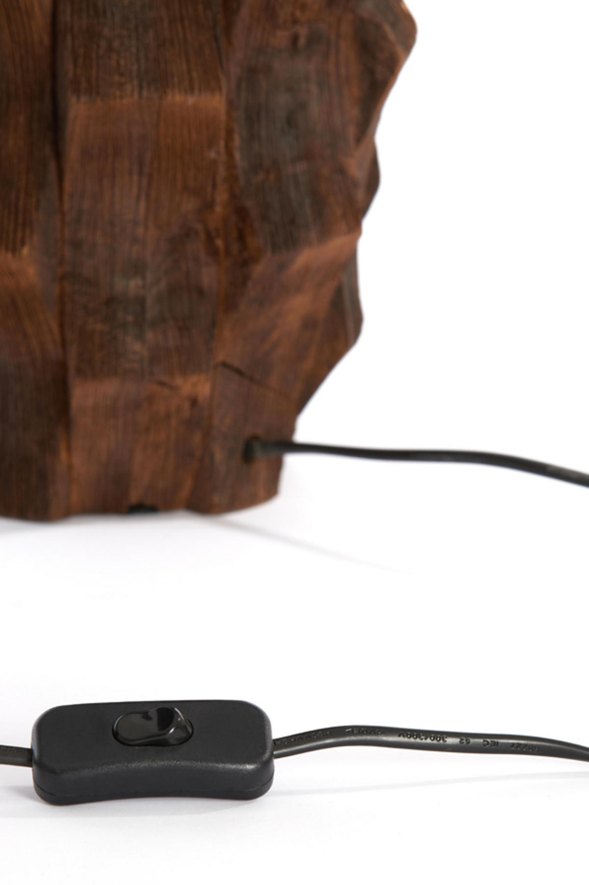 LAMPENFUSS Takabe Braun Ø20/38 cm - Braun, Holz (20/20/38cm) - Light & Living