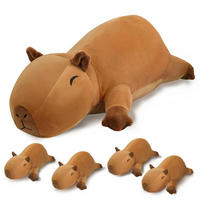 PLÜSCHTIER Capybara mit 4 Babys - Braun, Textil (22/50cm)