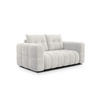 SOFA CLOUDI 2-Sitzer, creme - Creme/Schwarz, Holz/Textil (181/89/104cm) - Courtois Laville