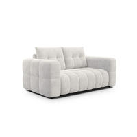 SOFA CLOUDI 2-Sitzer, creme - Creme/Schwarz, Holz/Textil (181/89/104cm) - Courtois Laville