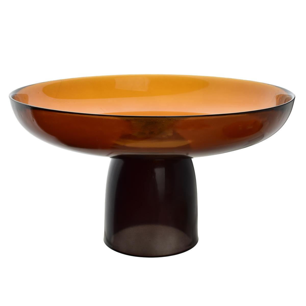 PATERA DAZ GLASS, sklo, medová, 30/30/17 cm - med, sklo (31/19/31cm) - Mondex