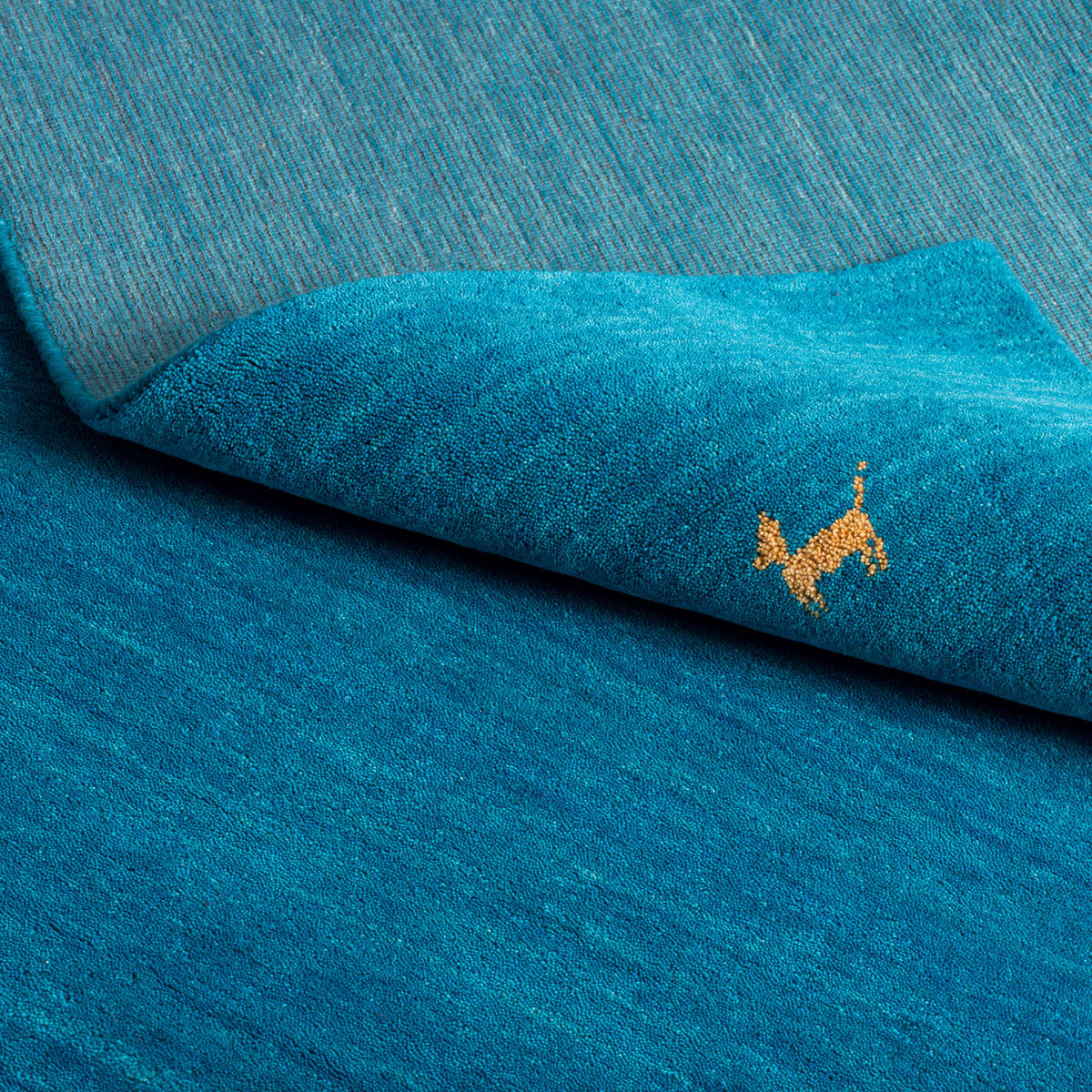 NATUR TEPPICH INDO NEPAL GABBEH SHIVA - Türkis, Textil (200/200cm) - Pergamon