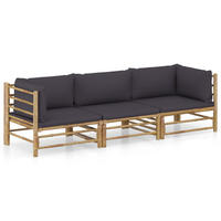 GARTENSET Reo 3-teilig - Grau, Naturmaterialien - Nettlife