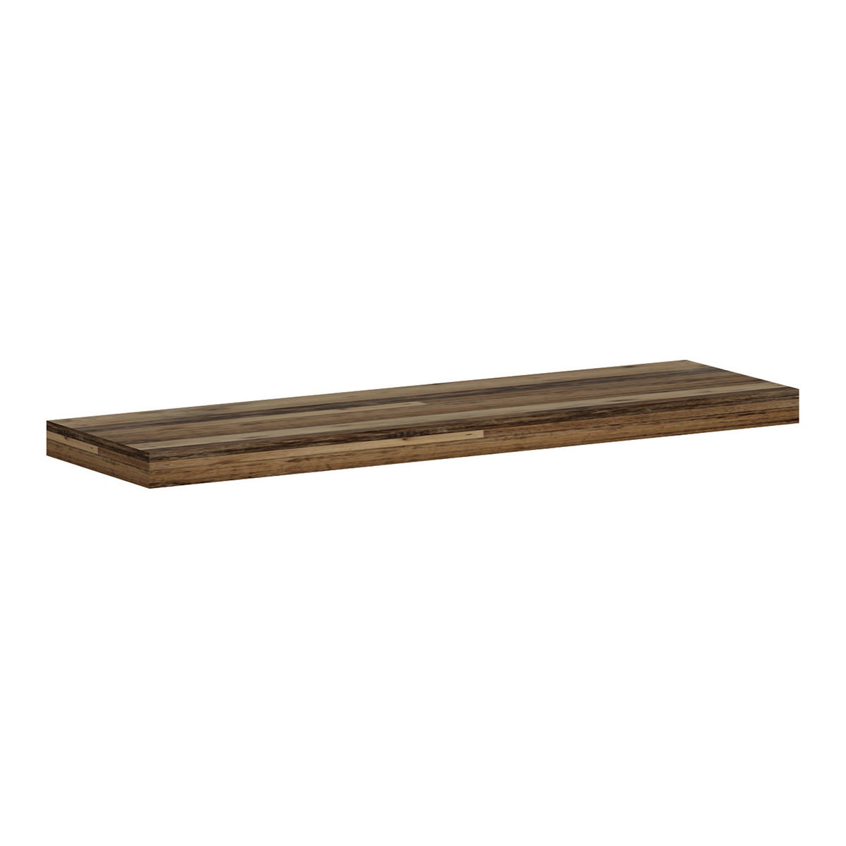 WANDREGAL Bredebro - Dunkelbraun, Holzwerkstoff (80/3.6/23cm) - [en.casa]