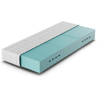 MATRATZE HR Blue, 7 Zonen, HR-Schaum, Größe: 100x200, Härtegrad: Mittelfest - Weiß, Textil (100/200cm) - Betten-ABC