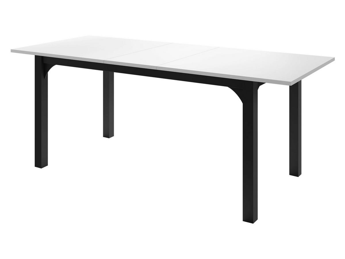 ESSTISCH Focus 160 - Schwarz, Holzwerkstoff/Metall (90/160/76cm) - MIRJAN24
