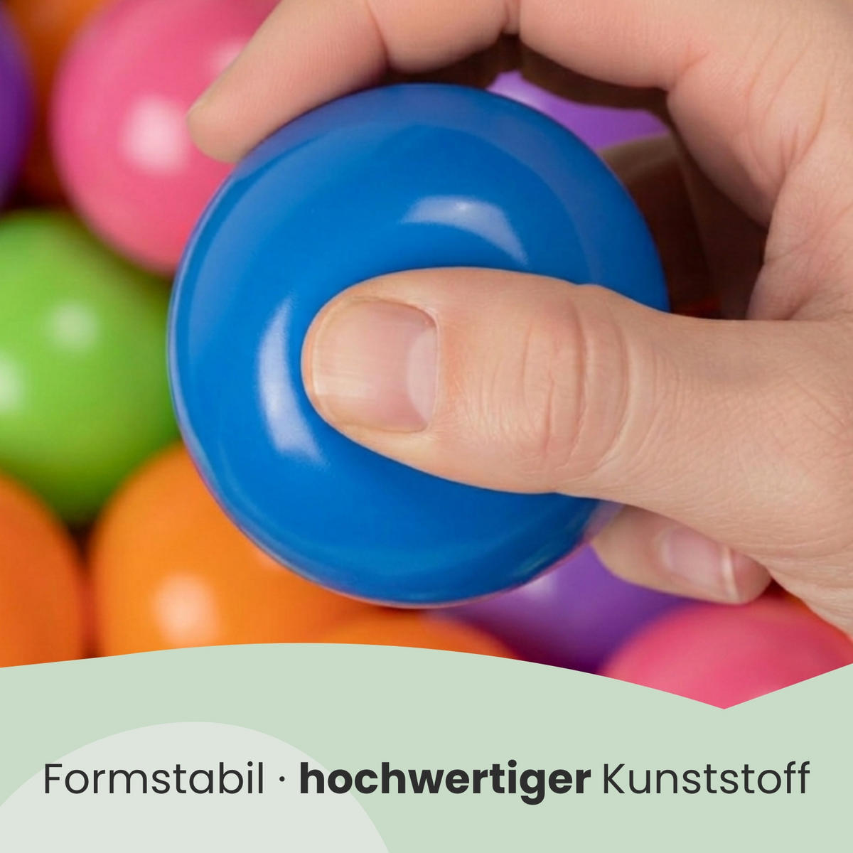 BÄLLEBAD-BÄLLE 50 Stück, pastell, 5,5 cm - Lila/Multicolor, Kunststoff (5.5/5.5/5.5cm) - Littletom