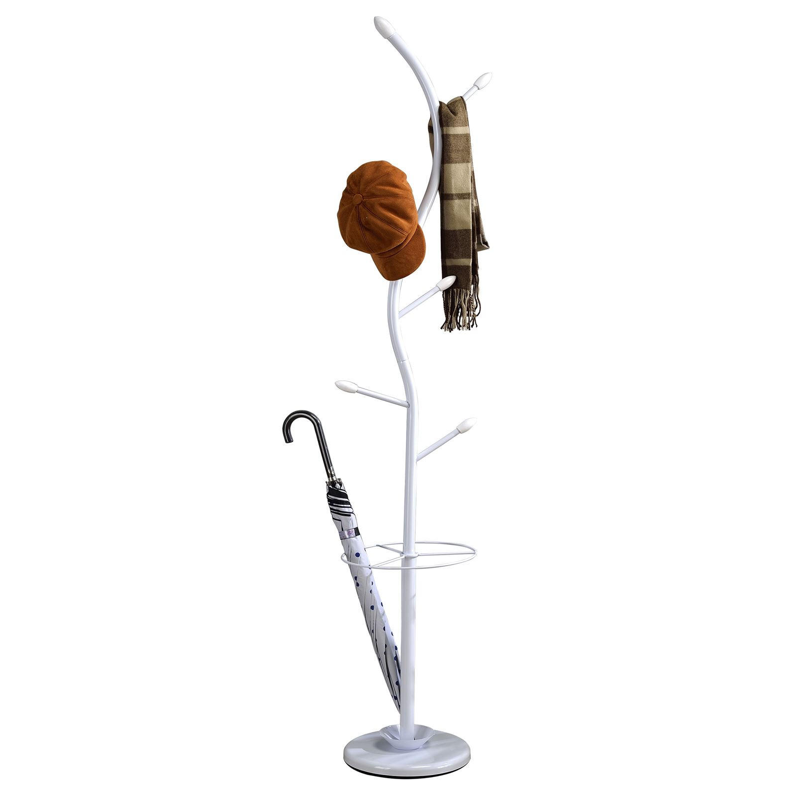 Idimex Kleiderständer Weiß 30x185x30 cm