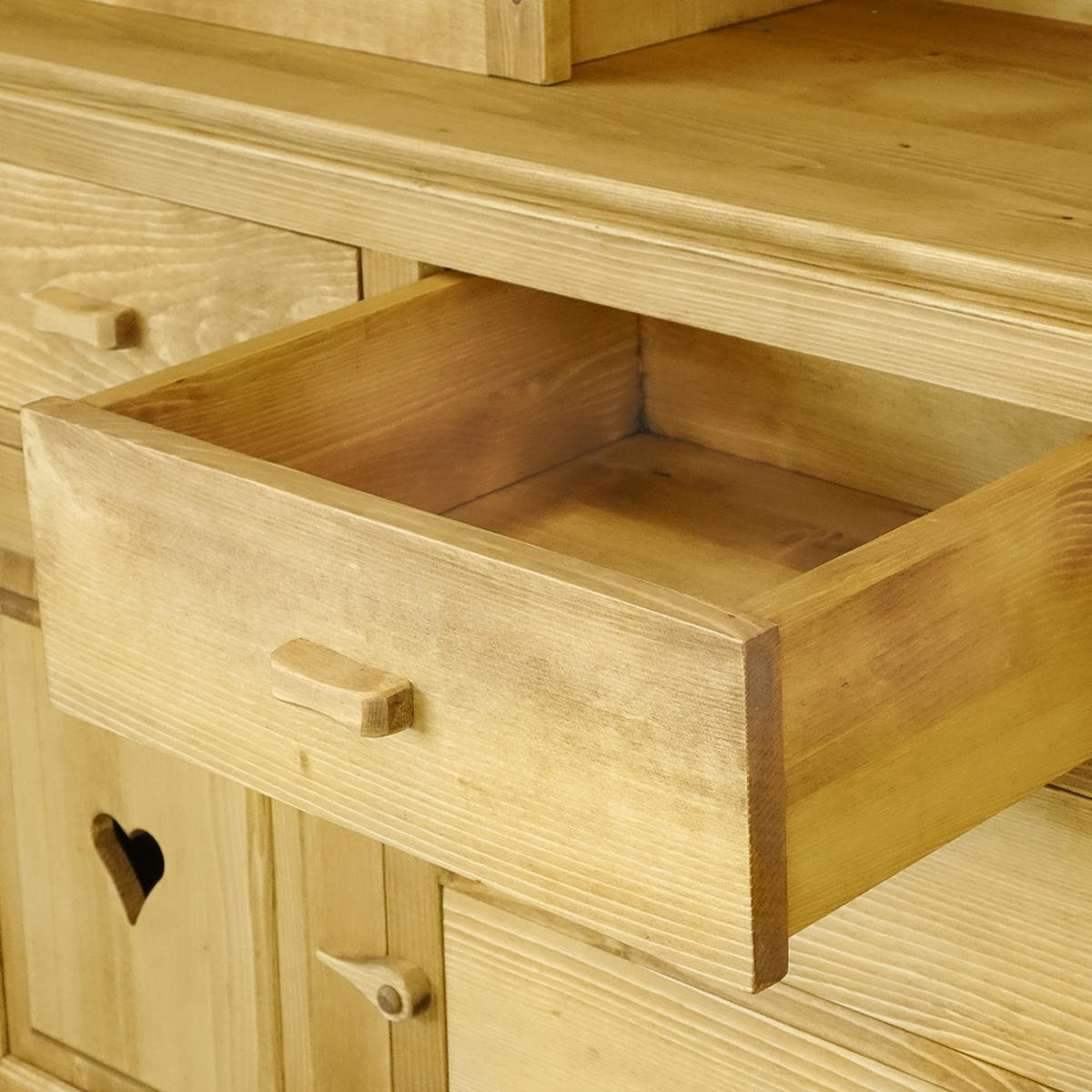 BUFFET aus Massivholz MEXICANA - Honig, Holz (150/197/45cm) - Seart