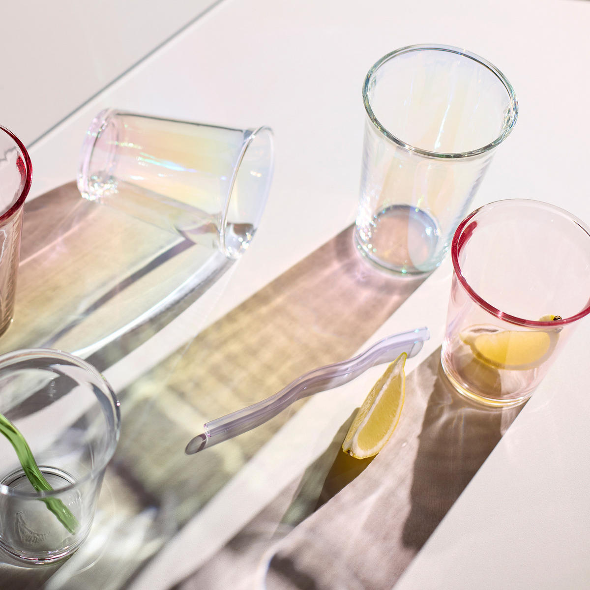 TRINKGLAS (6er-Set) Galet 280ml - Weiß, Glas (0.28L) - Butlers