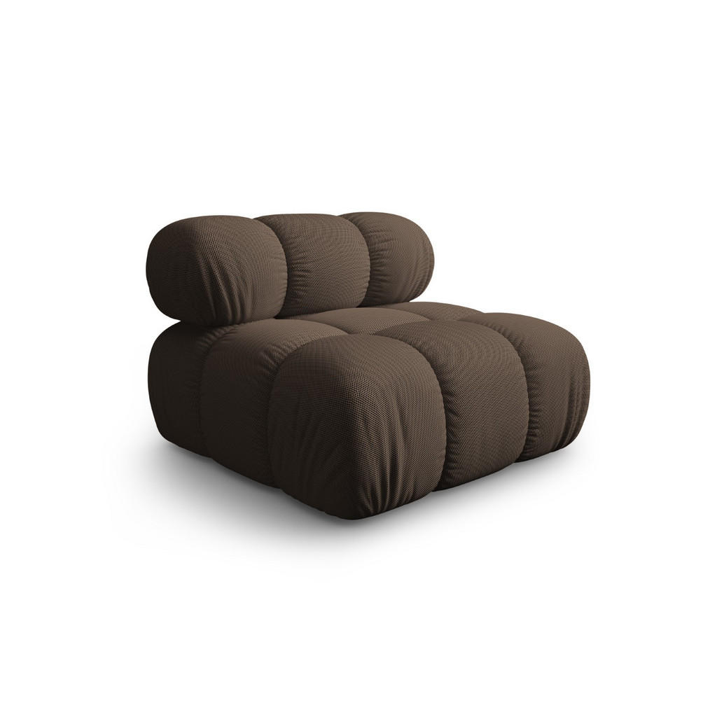Thumbnail - Micadoni Modul, Braun, Textil, 1-Sitzer, 94x70x94 cm, Hergestellt in Europa, Oeko-Tex®, Wohnzimmer, Sessel, Polstersesse...