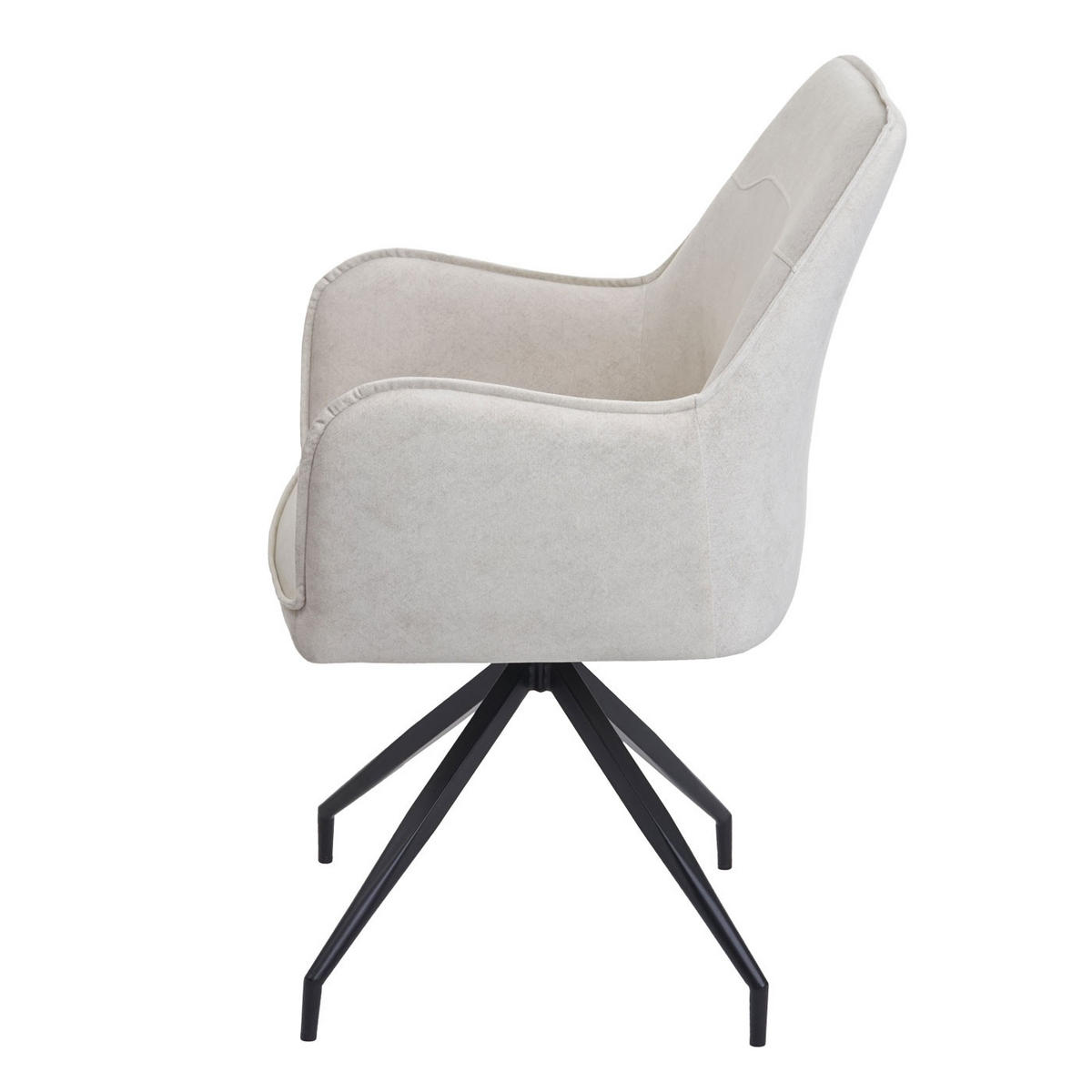 ESSZIMMERSTUHL Cremeweiß - Weiß, Textil (59/91/60cm) - MCW