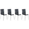 BESUCHERSTUHL Apeldoorn - 2er Set schwarz - Schwarz, Holz (43/87/47cm) - TPFLiving