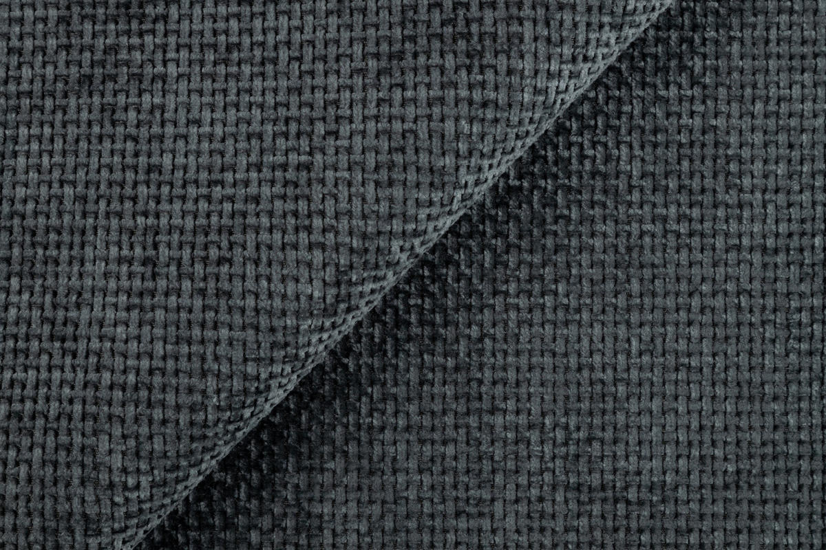 2-SITZER-SOFA Harmony Graphit Chenille - Graphitfarben/Schwarz, Holz/Textil (140/85/100cm) - S-Style Möbel