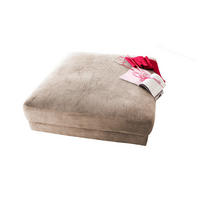 BIG HOCKER MADELINE Taupe Cord - Taupe, Textil (120/43/120cm) - KAWOLA