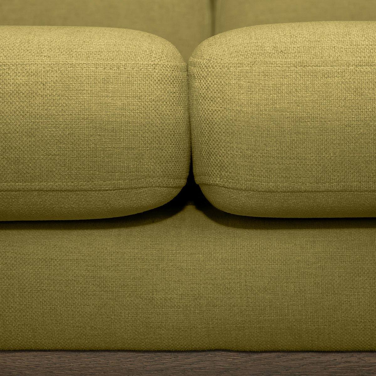 ECKSOFA mit Longchair - Eichefarben/Olivgrün, Eichenholz/Textil (281/153cm) - home24