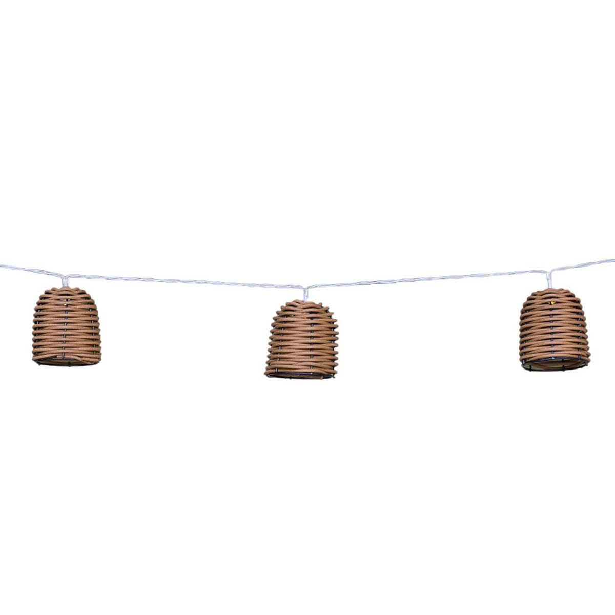 SOLAR-LICHTERKETTE FORMENTERA beige - Beige, Kunststoff (380/1/1cm) - Lumisky
