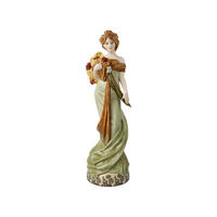 DEKOFIGUR Alphonse Mucha - Frühling 1900, Porzellan, Bunt, Limited Edition, 32.5 cm - Multicolor, Keramik (9.5/32.5/10cm) - Goebel