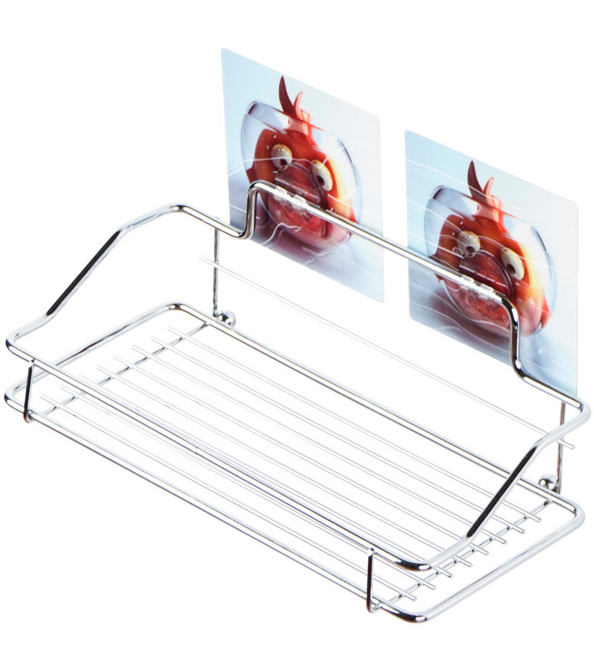 DUSCHABLAGE 25 x 11,5 x 9 Goldfisch - Orange, Metall (25/11.5/9cm) - Sanilo