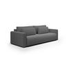 SOFA mit Schlaffunktion Krewitz, Grau - Grau, Textil (238/70/105cm) - Meblito