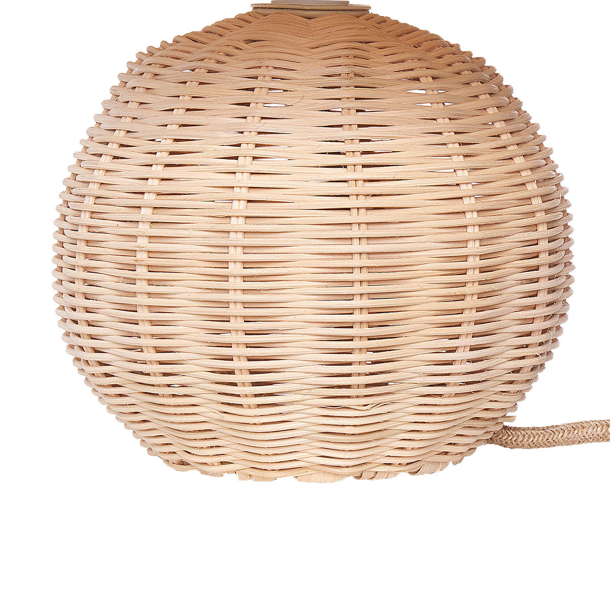 TISCHLEUCHTE Naturfarben Cinder - Naturfarben, Naturmaterialen (30/30/31cm) - Beliani