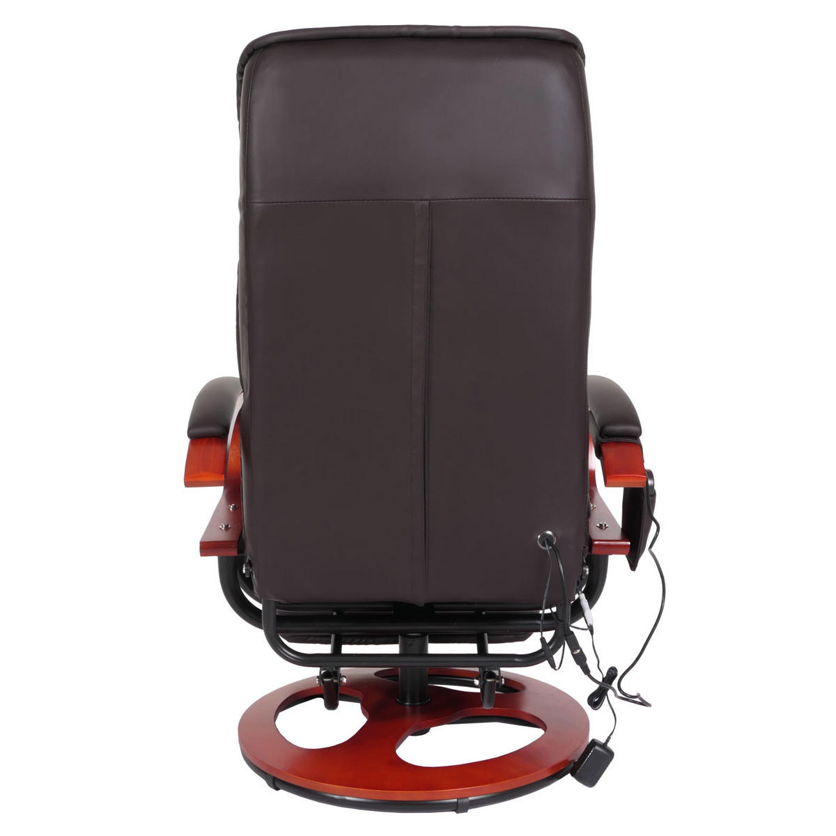 MASSAGESESSEL Athene HxBxT 118x69x143cm Massagesessel Kunstleder Coffee - Braun, Kunststoff (69/118/143cm) - BERLINLODGE