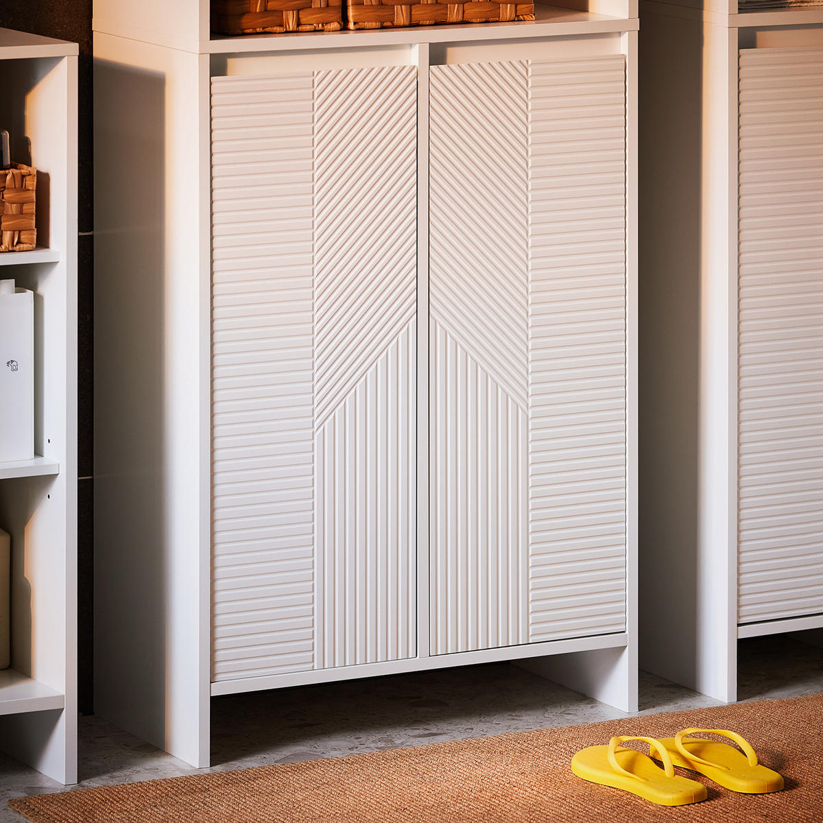 BADEZIMMERSCHRANK Weiß - Weiß, Holzwerkstoff (60/170/30cm) - SoBuy