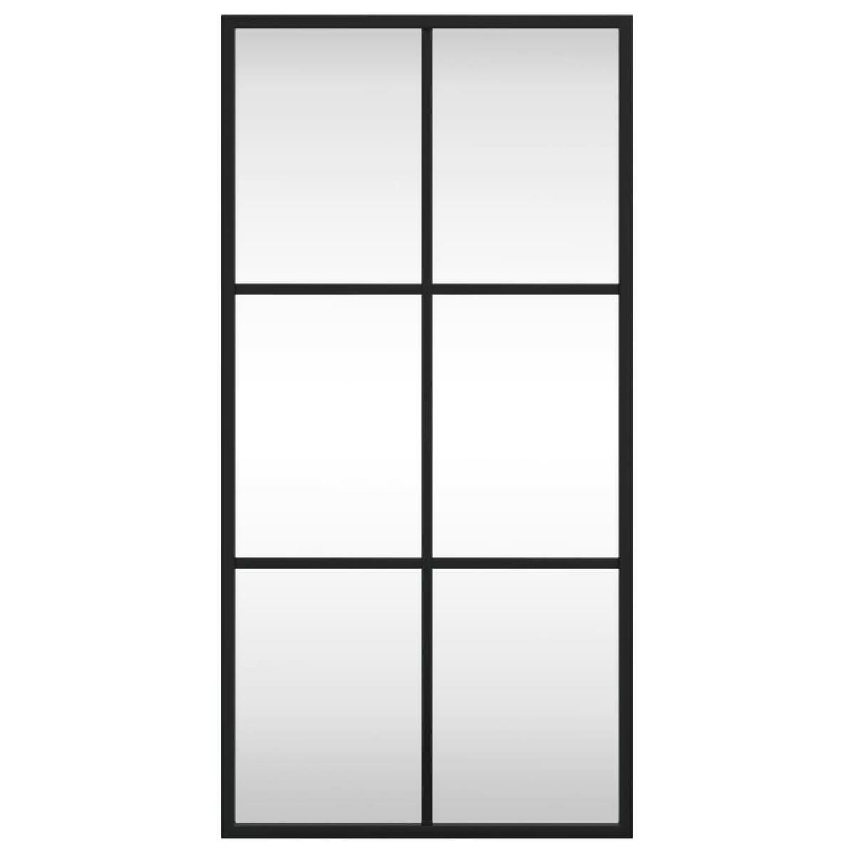 WANDSPIEGEL Schwarz 30x60 cm Rechteckig Eisen - Schwarz, Metall (30/60/60cm) - furnicato