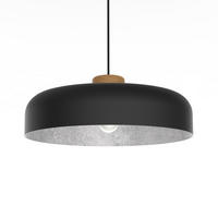 HÄNGELEUCHTE Bois - Schwarz, Metall (50/50/17cm) - Lumicom