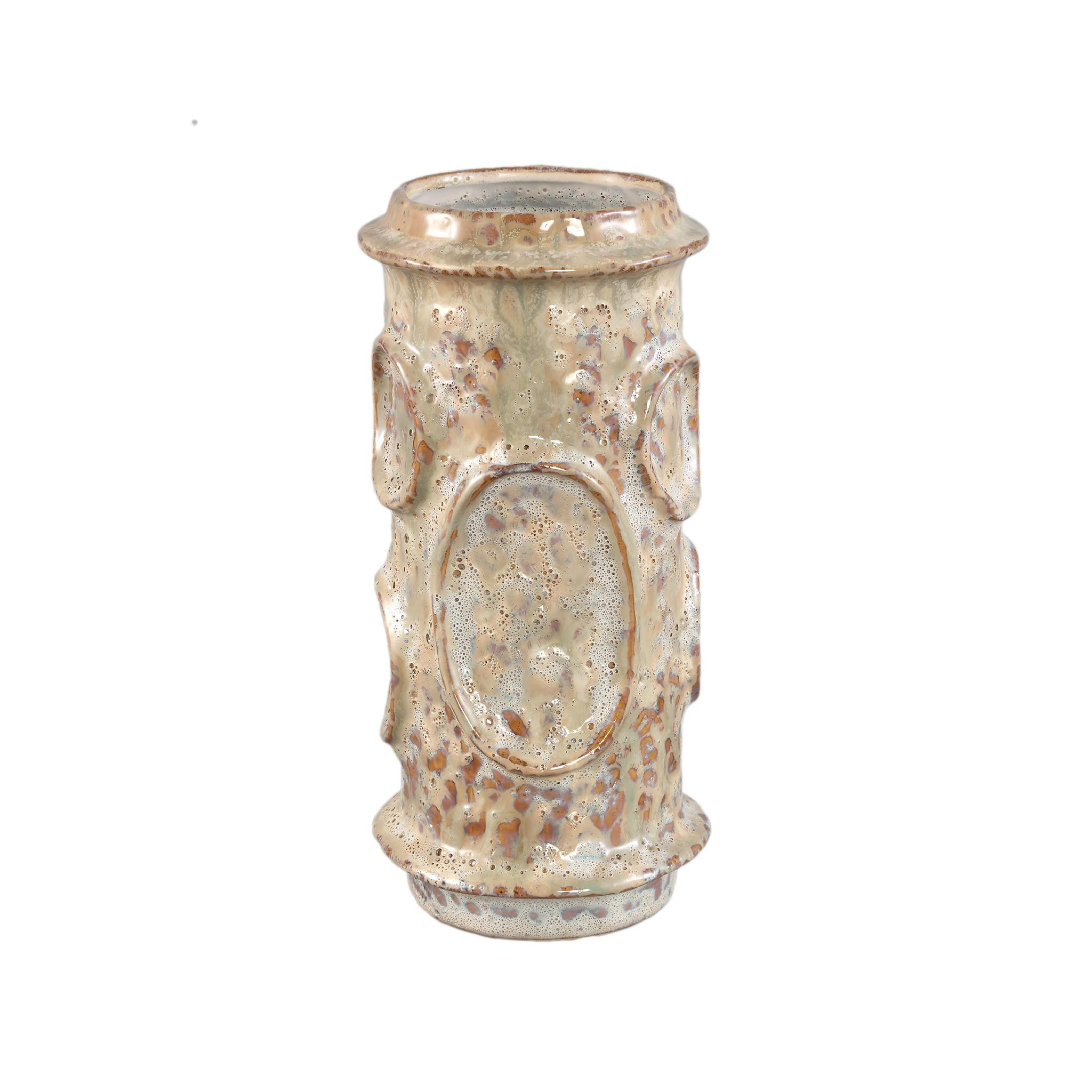 TOPF Gregorie Beige 12/12/24.5cm - Beige, Keramik (24.5cm) - PTMD Collection