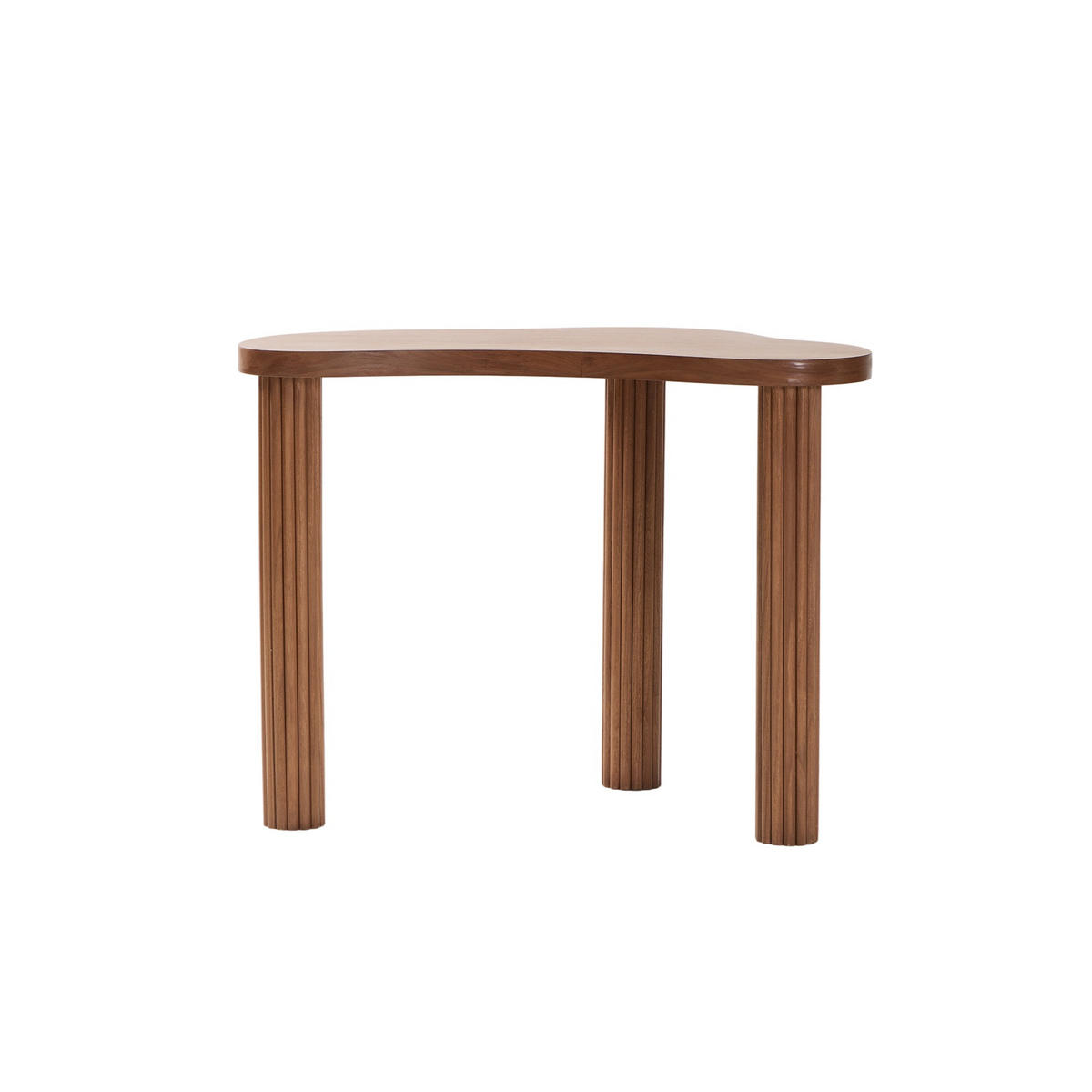 SCHREIBTISCH Abgerundet Dunkelbraun 100 x 60 x 77 cm - Dunkelbraun, Holz (60/100/77cm) - Nordlys