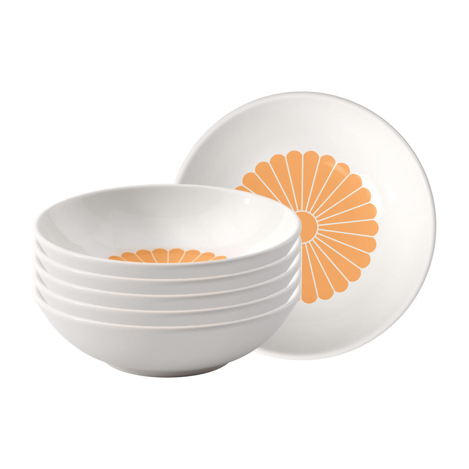 DESSERTSCHALEN Fleur Couleur Soleil ø 13,2 cm 6er Set - Gelb, Keramik (13.2cm) - Villeroy & Boch