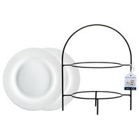 ETAGÈRE MIT TELLER Tjäna schwarz-weiß 2-stufig - Schwarz/Weiß, Metall (20/28cm) - Ritzenhoff Breker