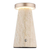 LED TISCHLEUCHTE Travertin Beige - Braun, Metall (9/9/16cm) - Globo Lighting