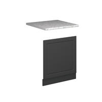PŘEDNÍ PANEL Fame-Line, Anthrazit-Gold Landhaus/Antracit, 60 cm, PD Mramor - antracitová, kompozitní dřevo (60/67.4/60cm) - Vicco