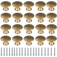 SCHRANKKNOPF Gold 20er-Set 30 mm - Goldfarben, Metall (3/2.1/3cm)