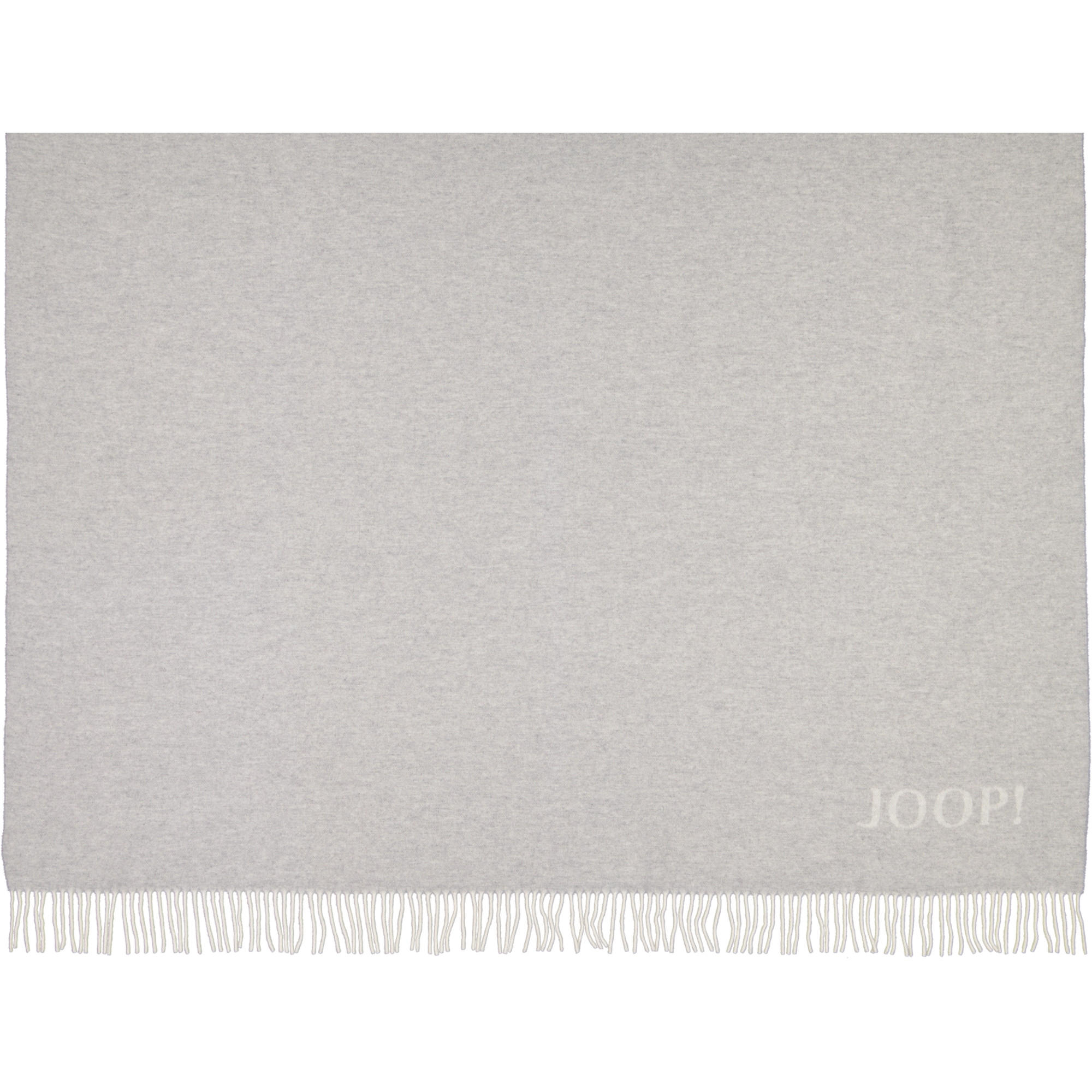 WOHNDECKEN FINE-DOUBLEFACE SILBER-NATUR - Grau, Textil (130/180cm) - Joop!