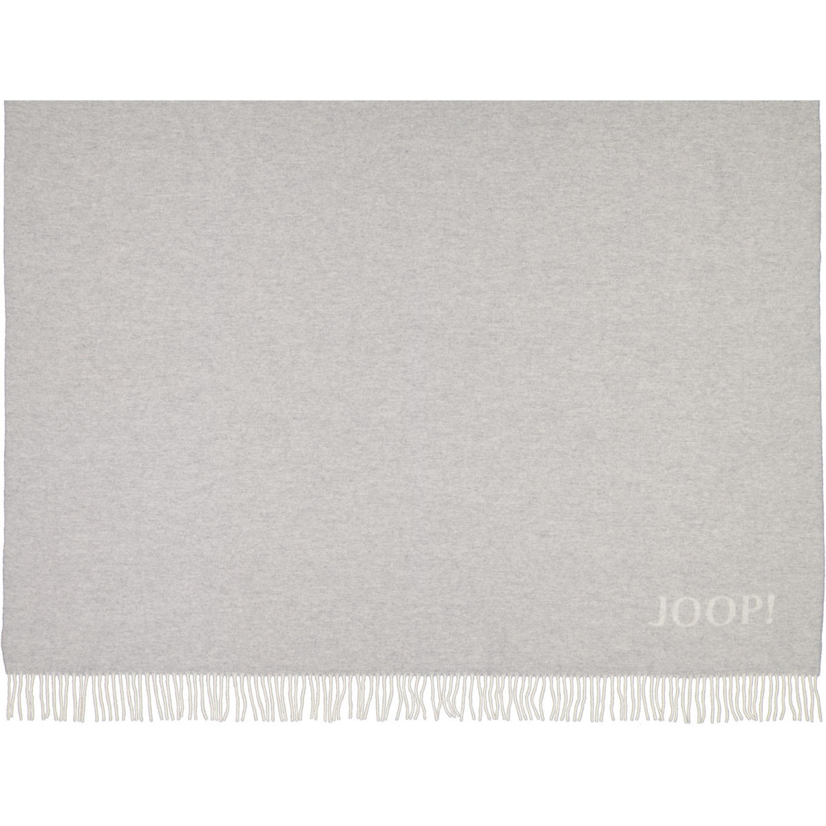 WOHNDECKEN FINE-DOUBLEFACE SILBER-NATUR - Grau, Textil (130/180cm) - Joop!
